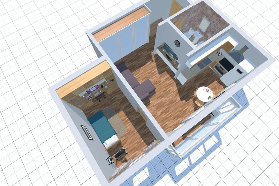 Продаётся 1-комнатная квартира, 42.6 м²