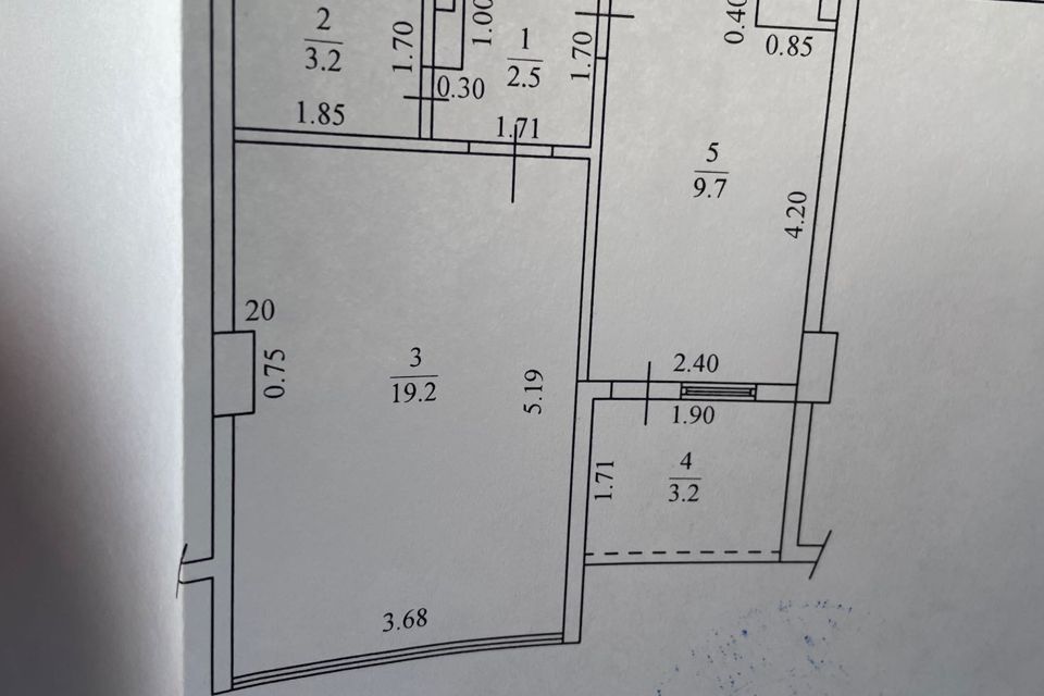 Продаётся 1-комнатная квартира, 37.8 м²