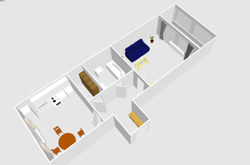 Продаётся 2-комнатная квартира, 42 м²
