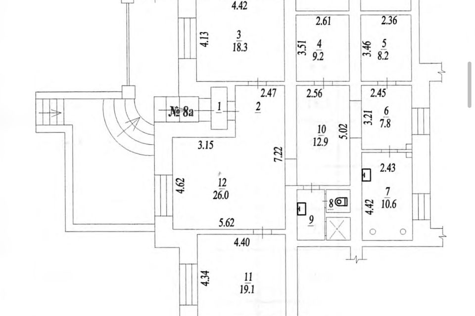 Продаётся 3-комнатная квартира, 126.1 м²