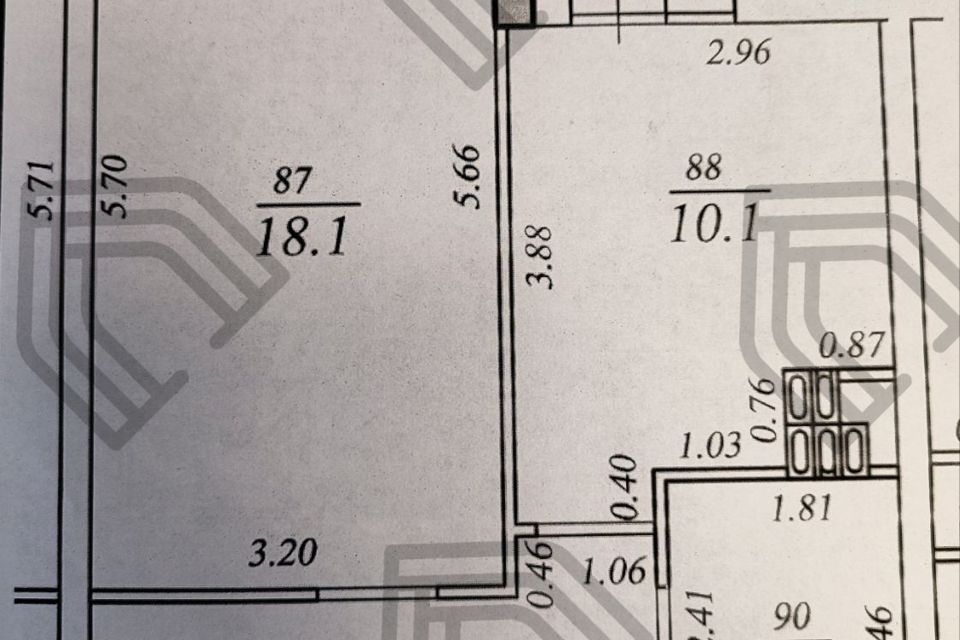 Продаётся 1-комнатная квартира, 39.8 м²