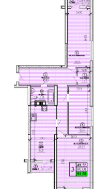Продаётся 3-комнатная квартира, 91 м²