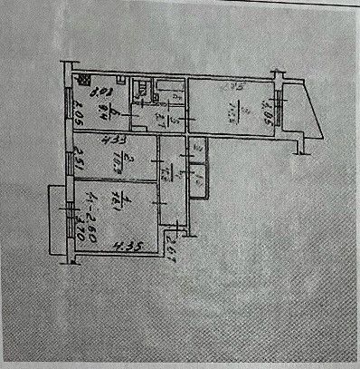 Сдаётся 3-комнатная квартира, 70.8 м²