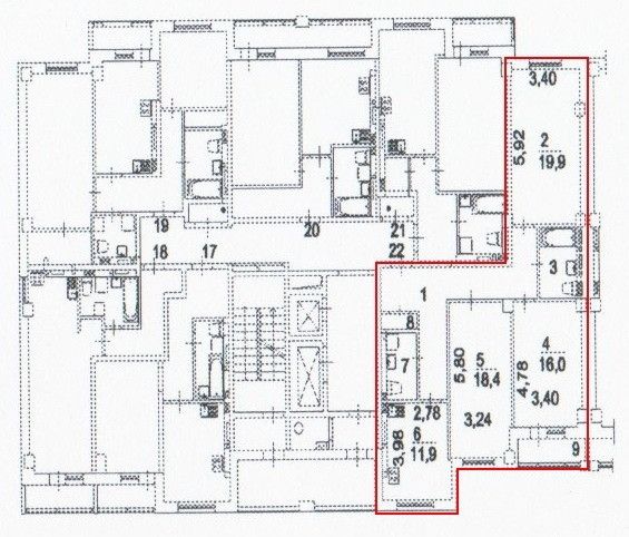 Продаётся 3-комнатная квартира, 91 м²