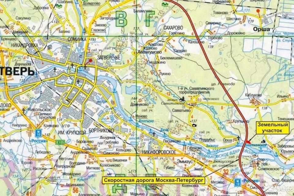 Поселок загородный тверь карта