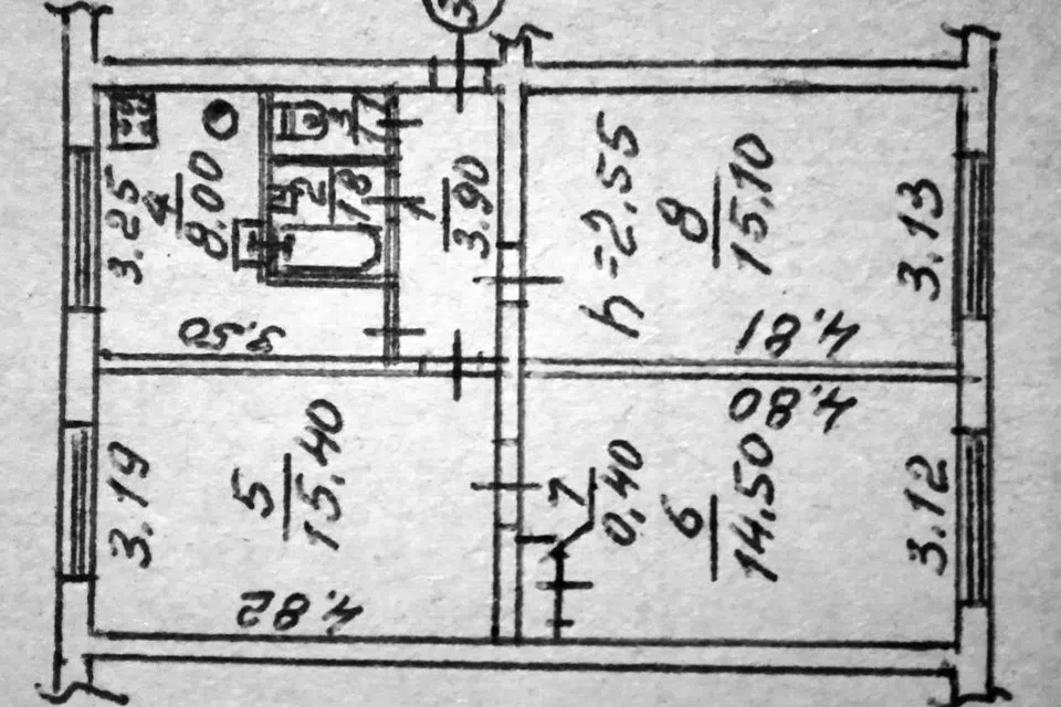 Продаётся 3-комнатная квартира, 60.2 м²