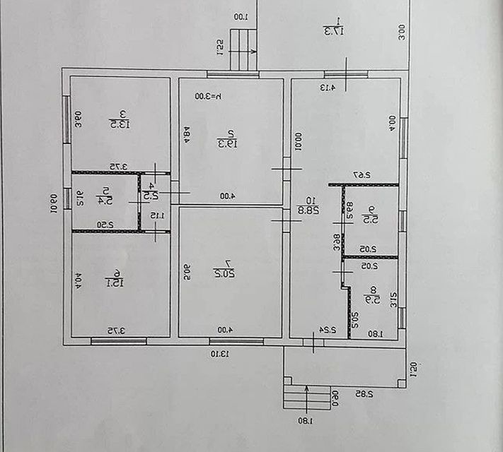 Продаётся 1-этажный дом, 105 м²