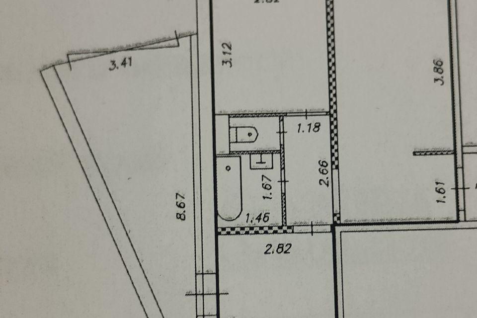 Продаётся 3-комнатная квартира, 64.2 м²