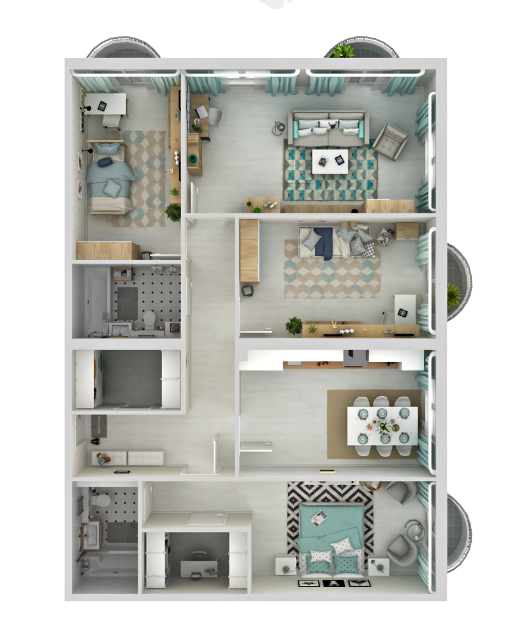 Продаётся 4-комнатная квартира, 131.84 м²