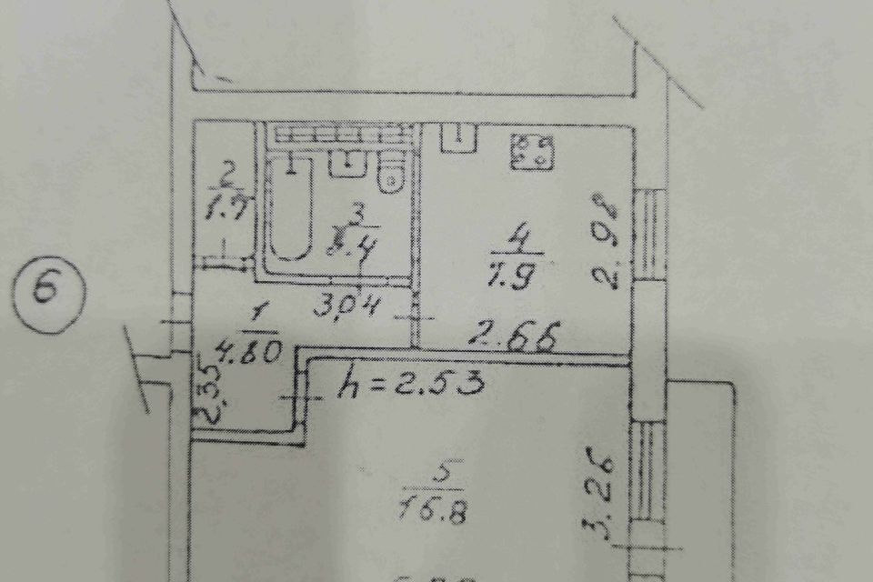 Продаётся 1-комнатная квартира, 35.5 м²
