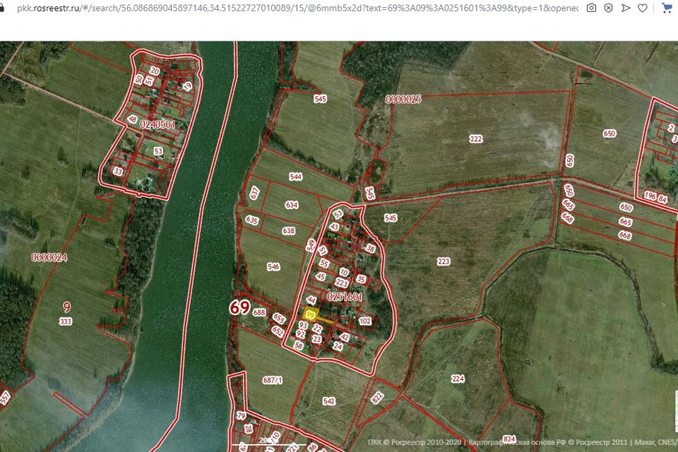 Кадастровая карта зубцовского района тверской области
