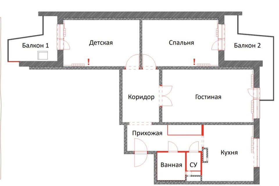 Продаётся 3-комнатная квартира, 86 м²