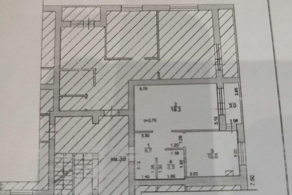 Продаётся 1-комнатная квартира, 41.23 м²