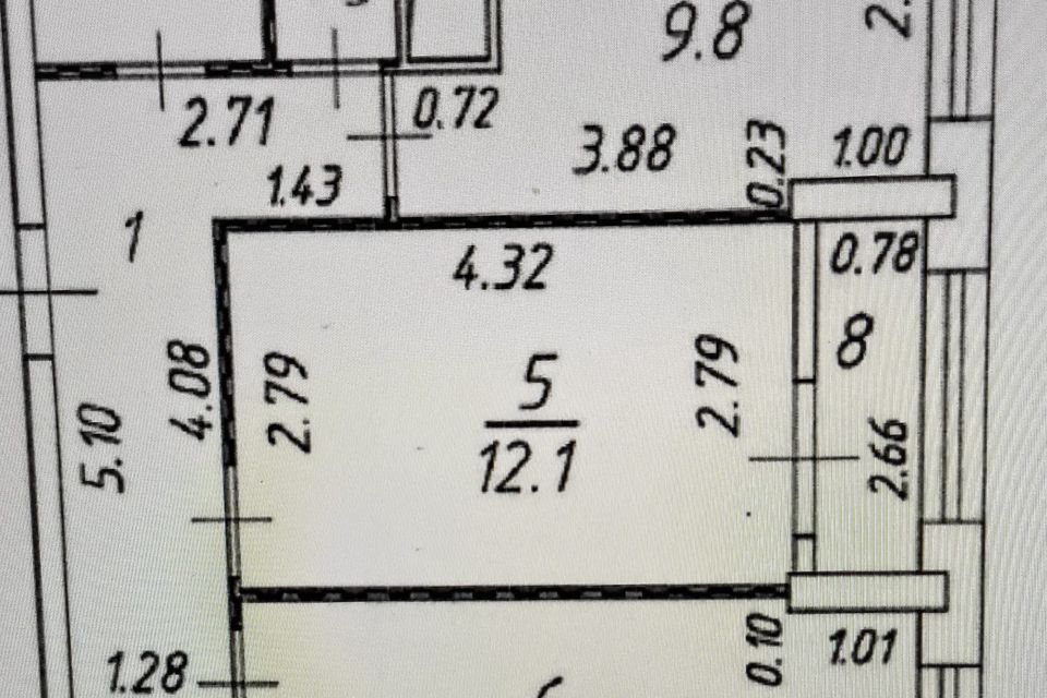 Продаётся 2-комнатная квартира, 51.6 м²