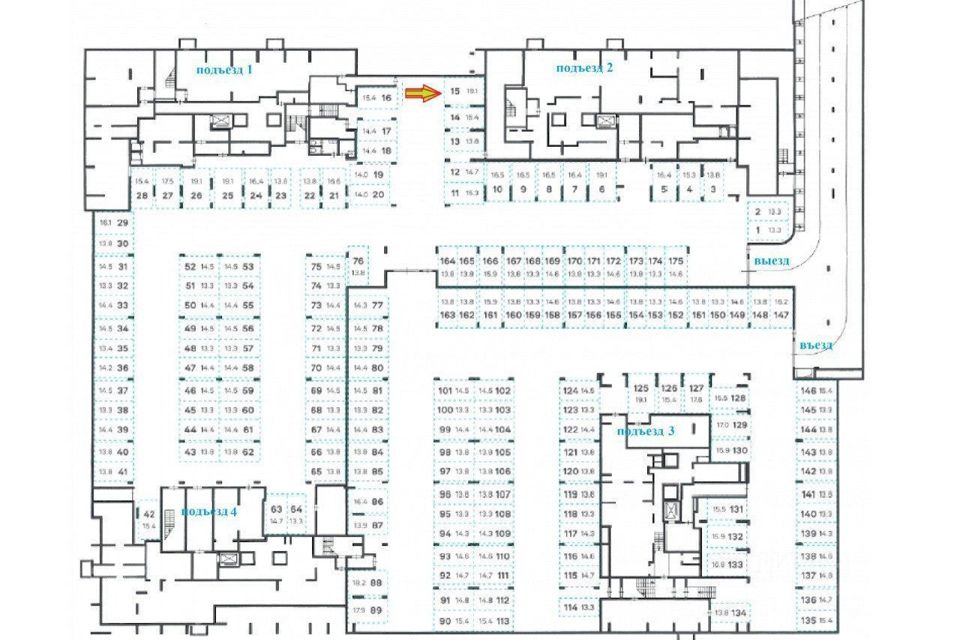 Продаётся машиноместо, 19.1 м²
