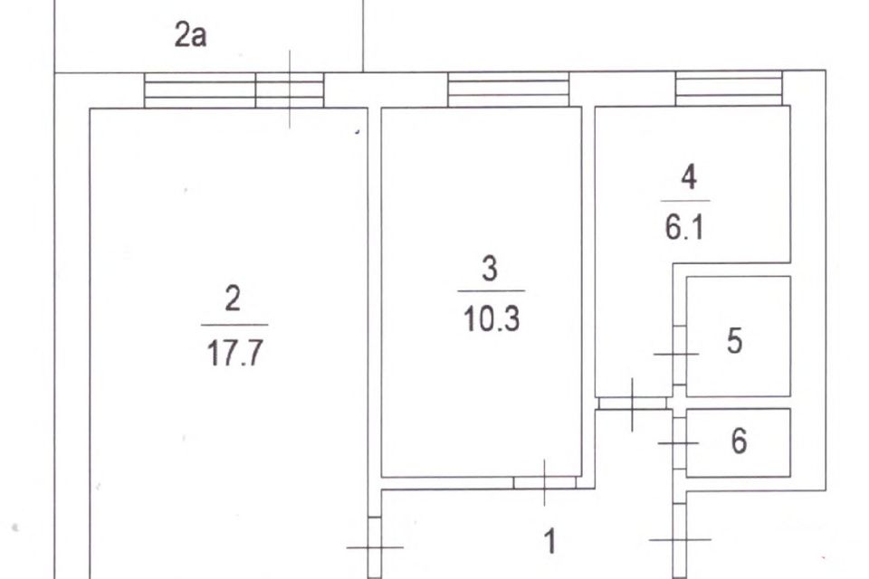 Продаётся 2-комнатная квартира, 42.1 м²