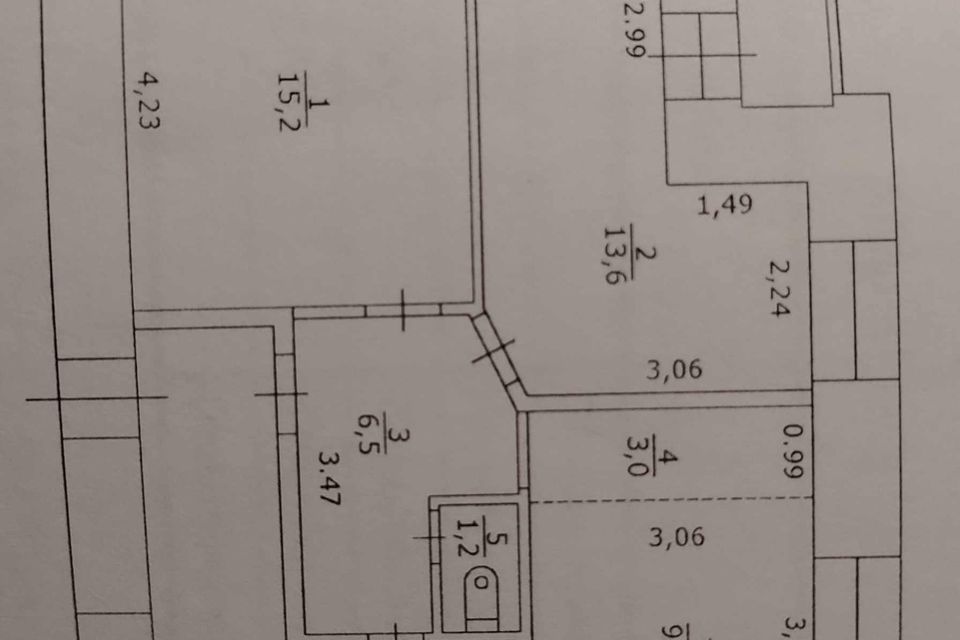 Продаётся 2-комнатная квартира, 53 м²