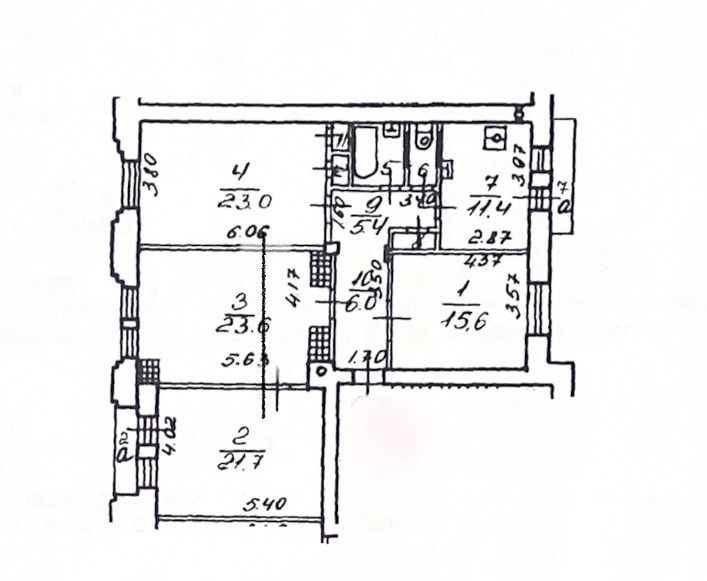 Продаётся 4-комнатная квартира, 113 м²