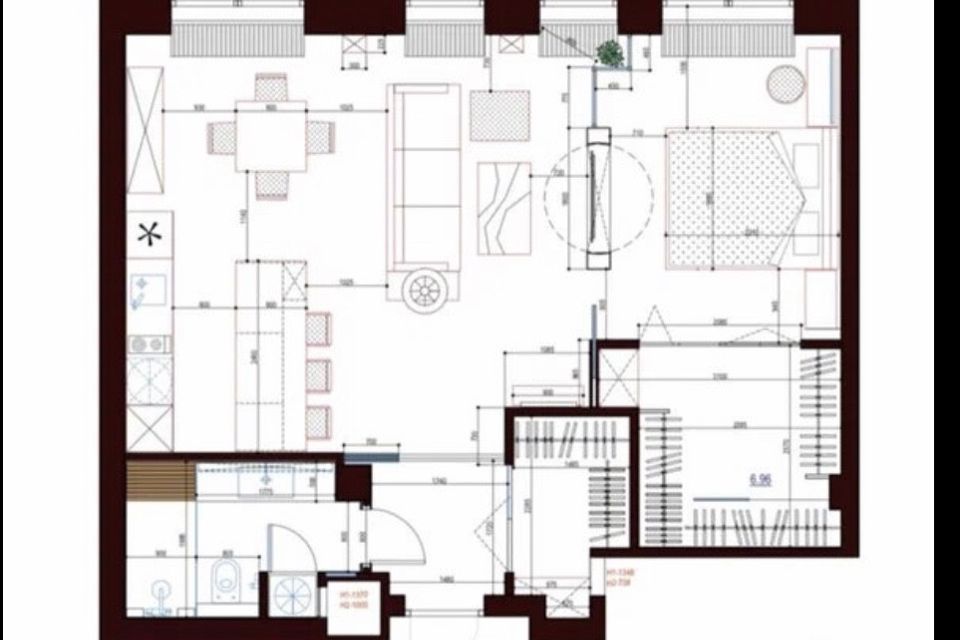 Продаётся 2-комнатная квартира, 63 м²