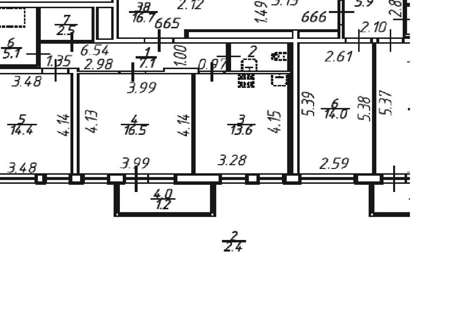 Продаётся 2-комнатная квартира, 62.8 м²