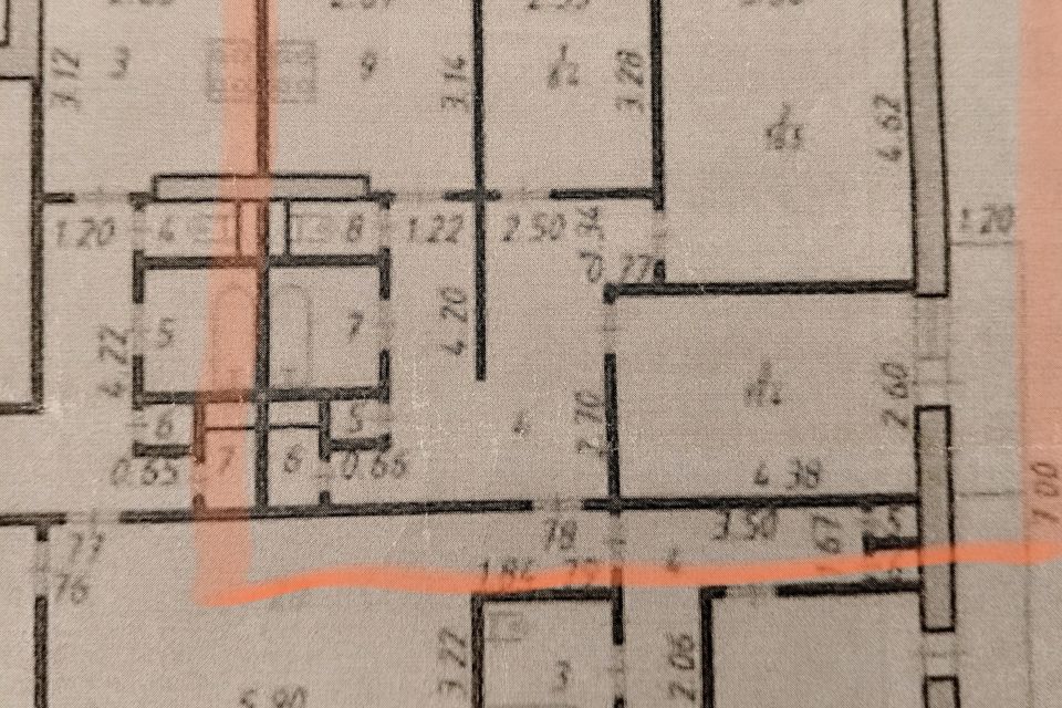 Продаётся 3-комнатная квартира, 63.4 м²