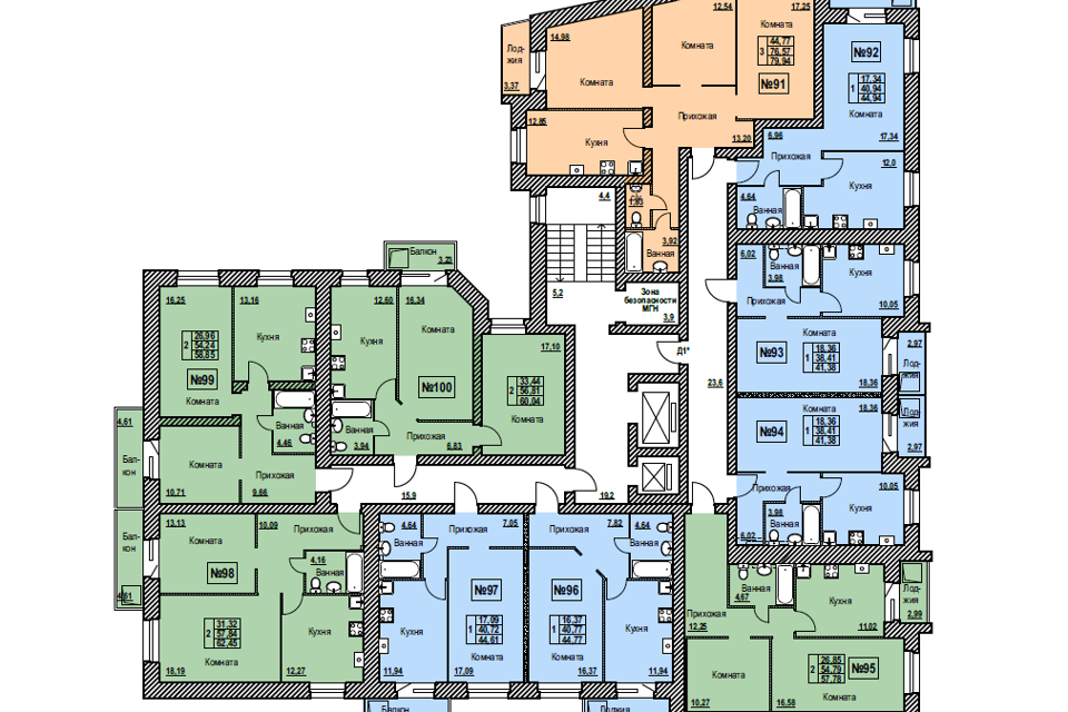 Продаётся 2-комнатная квартира, 55.1 м²