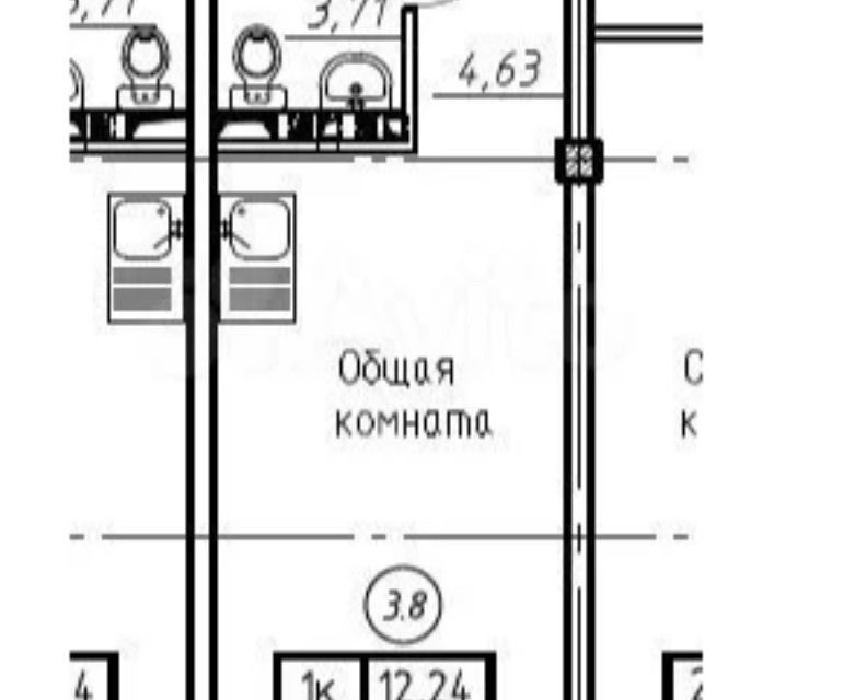 Продаётся студия, 25.3 м²