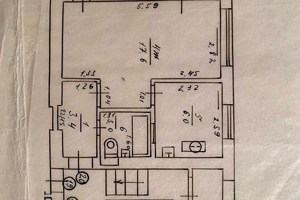 Продаётся 2-комнатная квартира, 42.7 м²