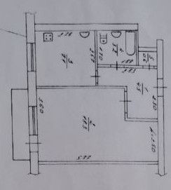 Продаётся 1-комнатная квартира, 34.5 м²