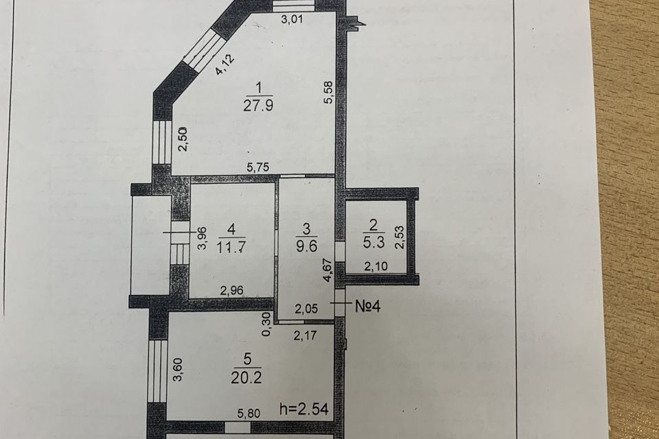 Продаётся 2-комнатная квартира, 83.4 м²