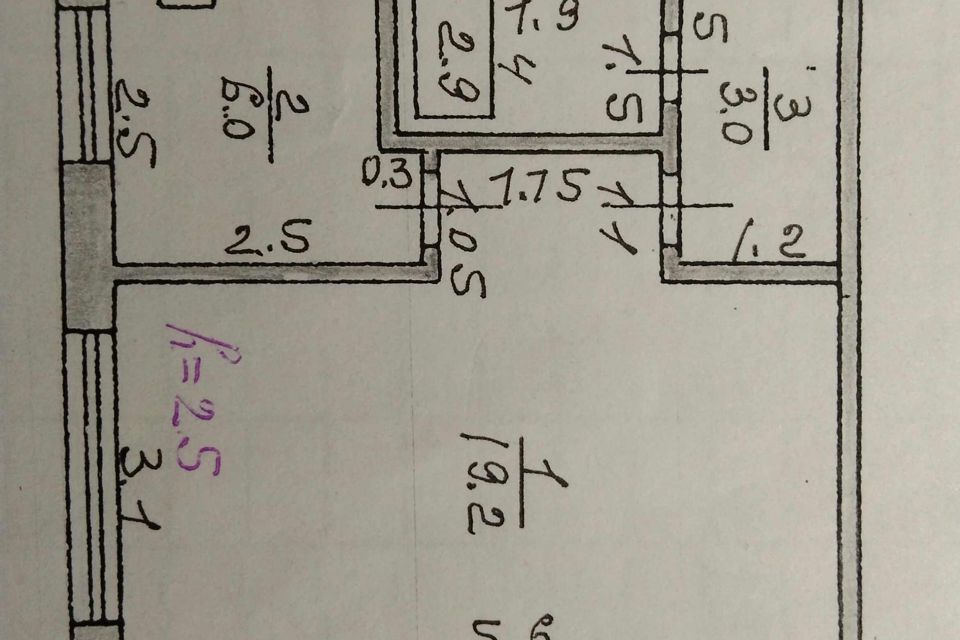 Продаётся 1-комнатная квартира, 31.1 м²