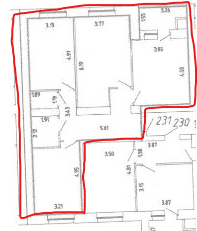 Продаётся 3-комнатная квартира, 89.5 м²