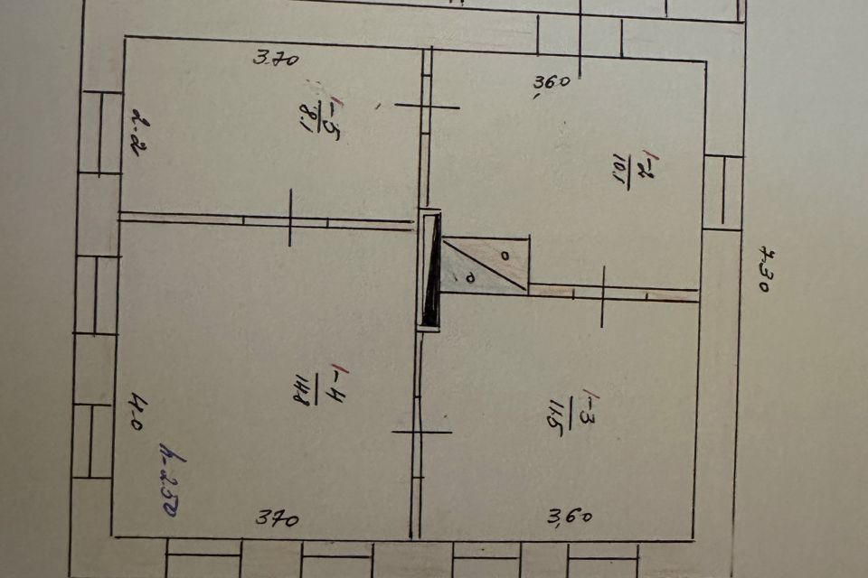 Продаётся 1-этажный дом, 60.3 м²