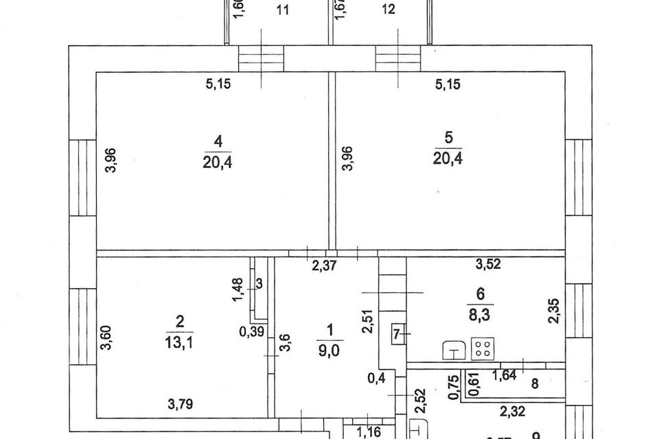 Продаётся 3-комнатная квартира, 81.7 м²