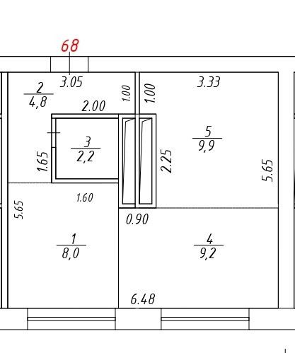 Продаётся студия, 34 м²