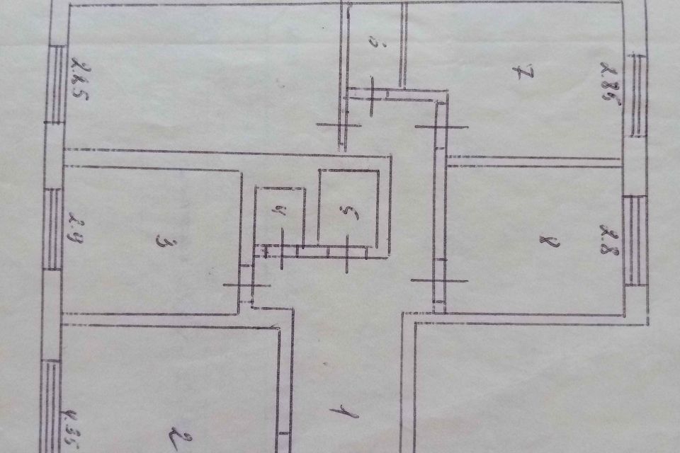 Продаётся 4-комнатная квартира, 84 м²