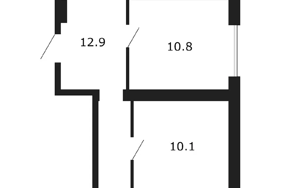Продаётся 3-комнатная квартира, 56.3 м²