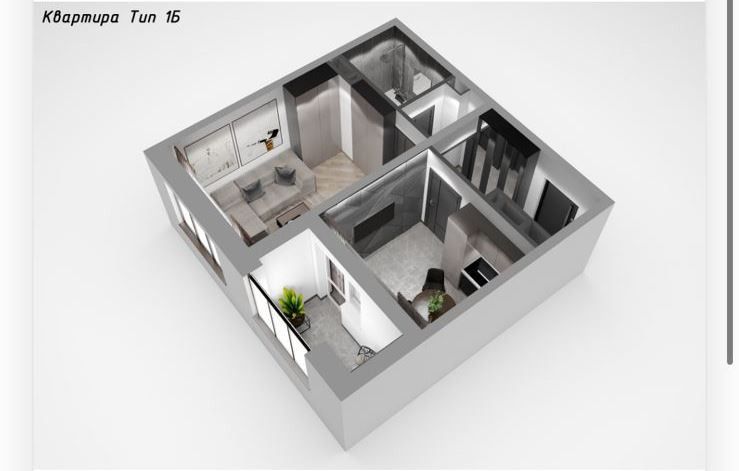 Продаётся 1-комнатная квартира, 36 м²