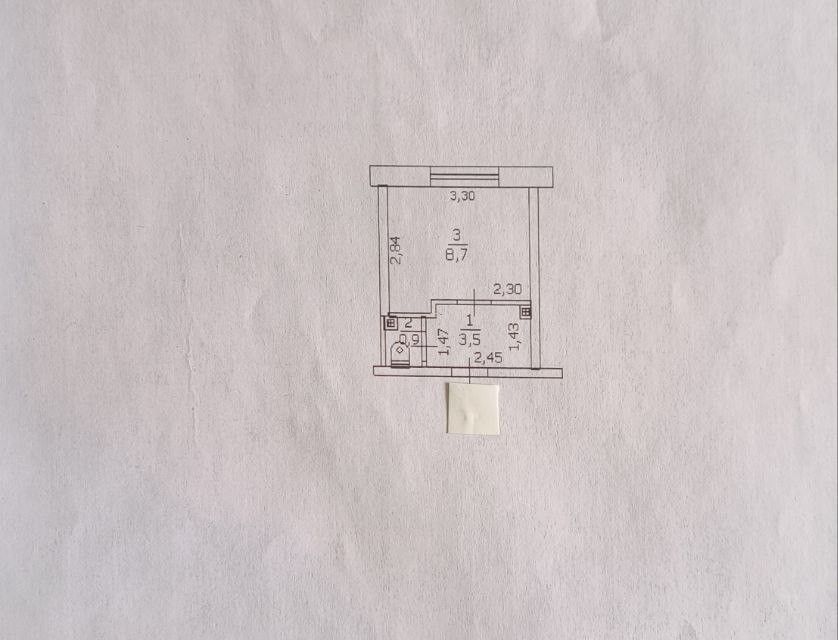 Продаётся 1-комнатная квартира, 13.1 м²