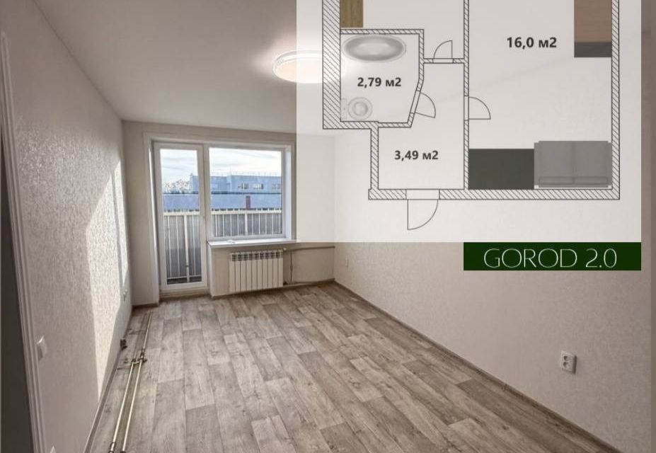 Продаётся 1-комнатная квартира, 29.4 м²
