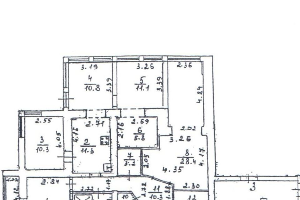 Продаётся 4-комнатная квартира, 117.5 м²