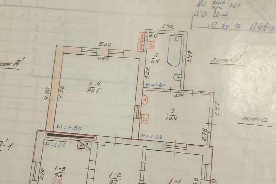 Продаётся 1-этажный дом, 66 м²