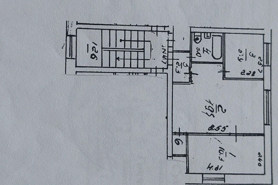 Продаётся 2-комнатная квартира, 42.1 м²