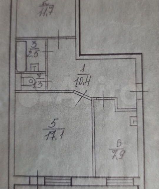 Продаётся 2-комнатная квартира, 50.6 м²