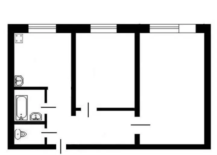 Продаётся 2-комнатная квартира, 42.1 м²