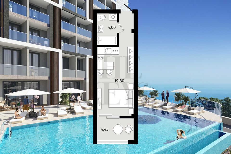 Продаётся студия, 28.25 м²