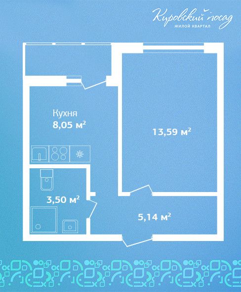 Продаётся 1-комнатная квартира, 30.3 м²