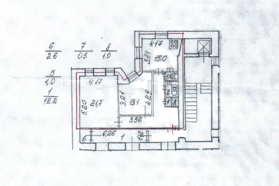 Продаётся 2-комнатная квартира, 67.1 м²