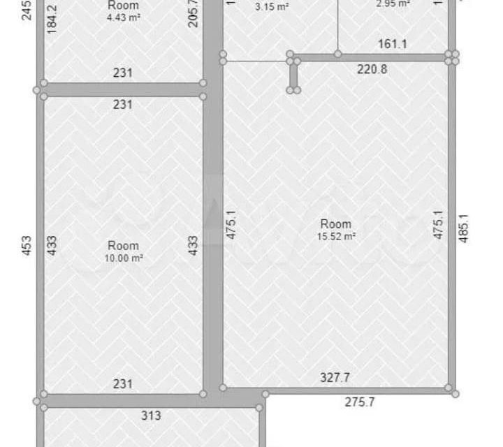 Продаётся 1-комнатная квартира, 35.7 м²