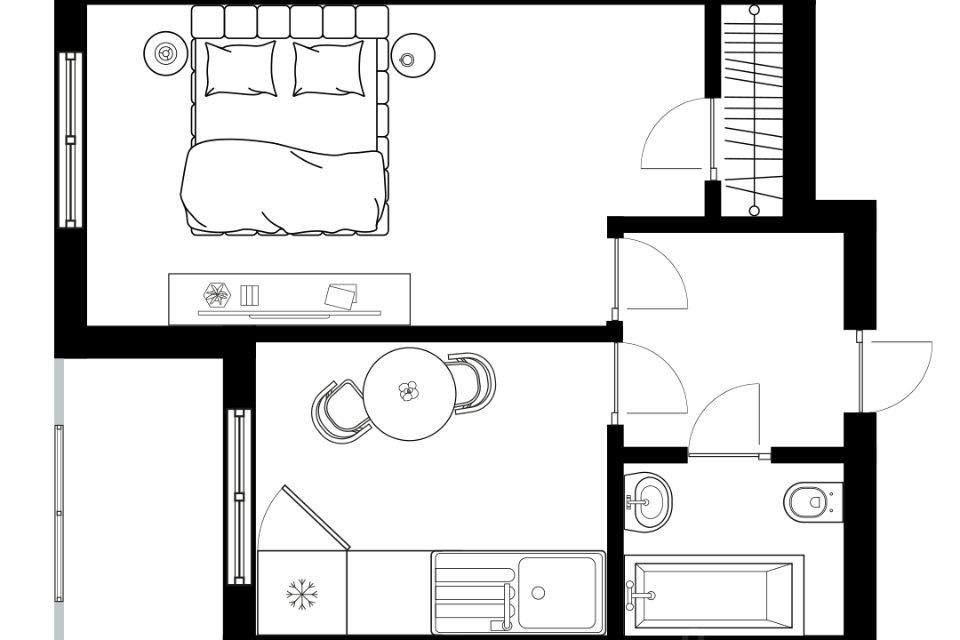 Продаётся 1-комнатная квартира, 37.6 м²
